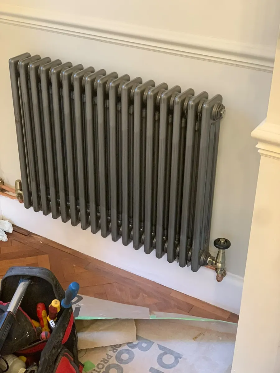 Column radiator installation in Telford